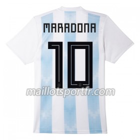 Maillot de Foot Argentine Maradona 10 Domicile Coupe du monde 2018